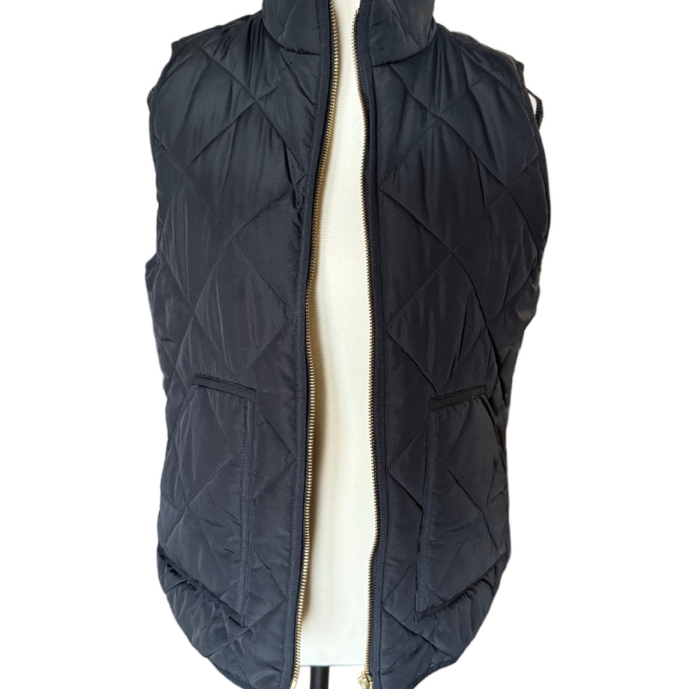 J. Crew Women’s S Black Quilted  Vest